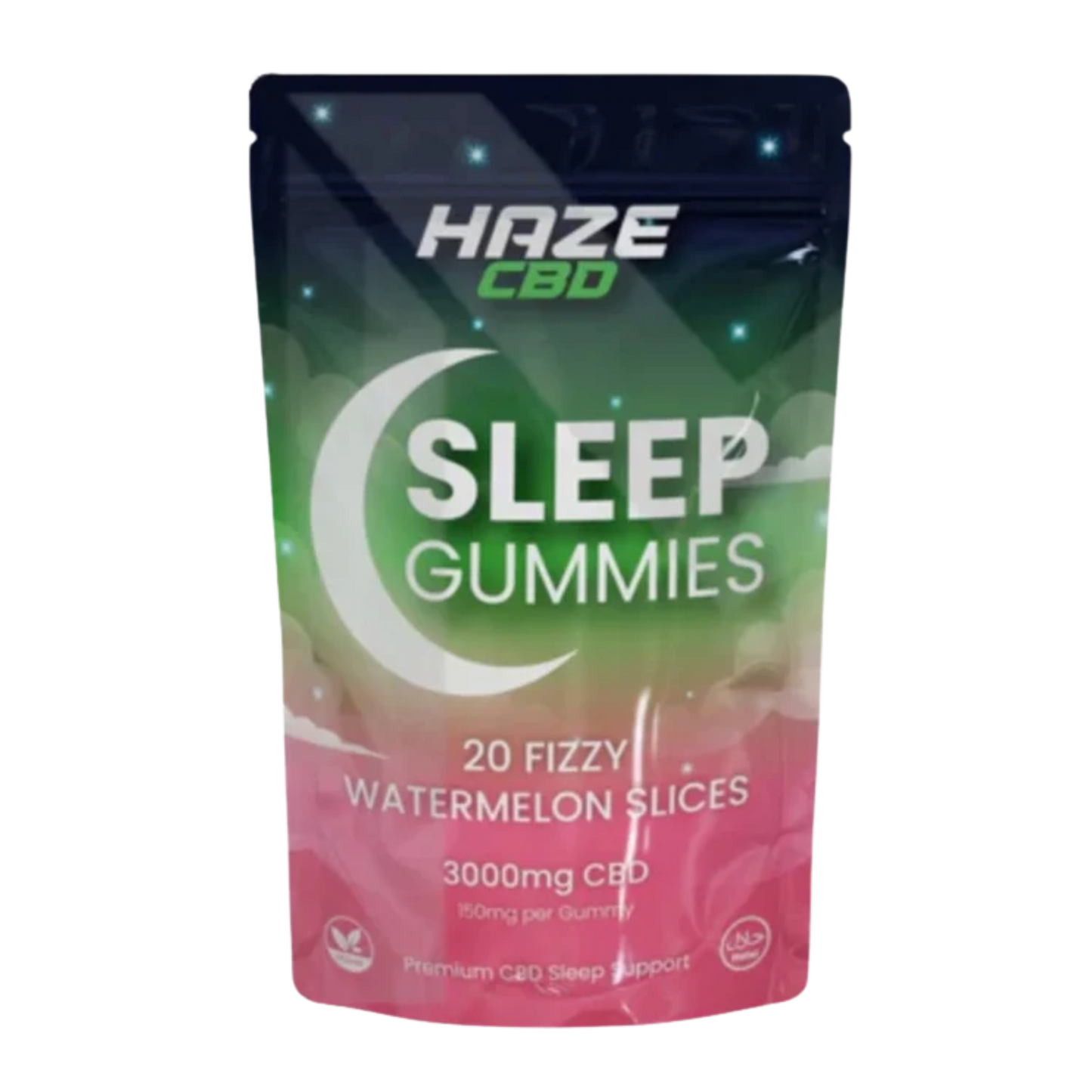 Fizzy Watermelon Slice CBD Gummies 3000mg