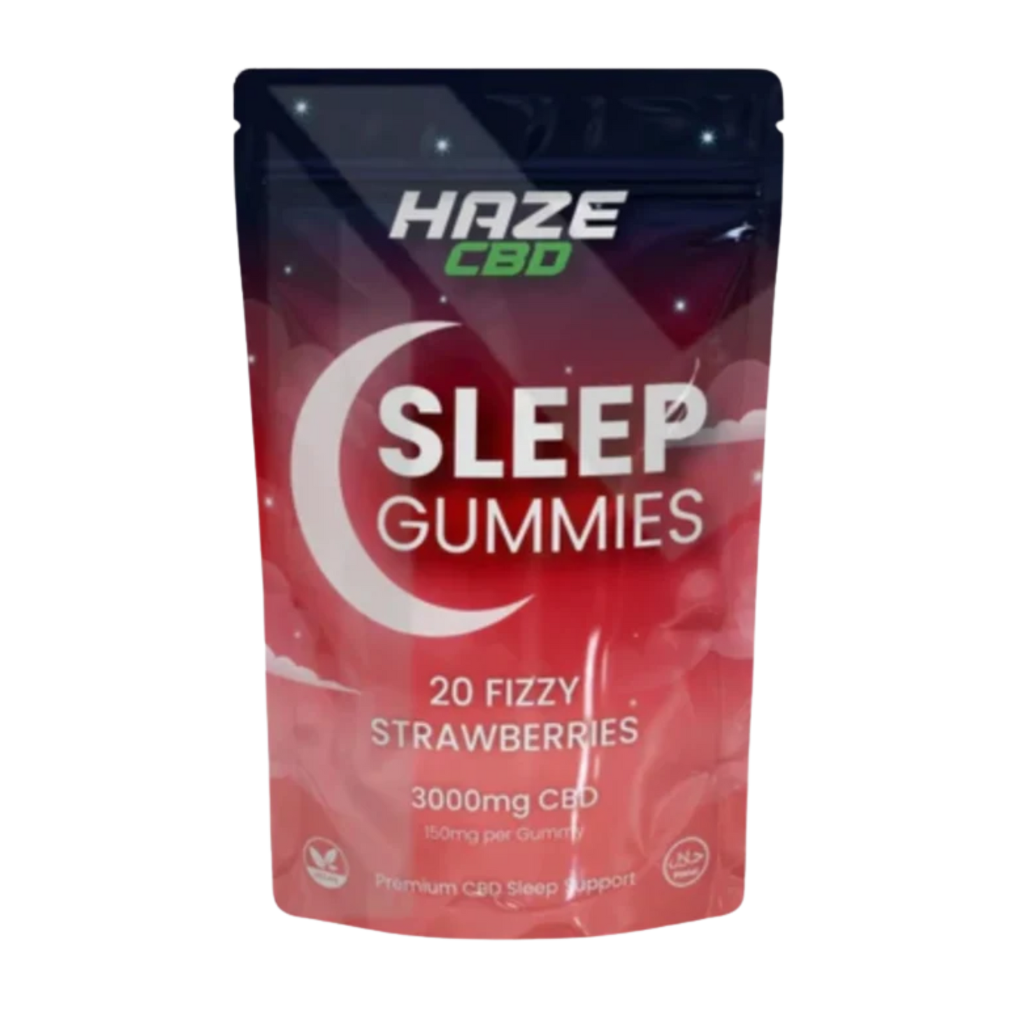 Fizzy STRAWBERRIES CBD Gummies 3000mg